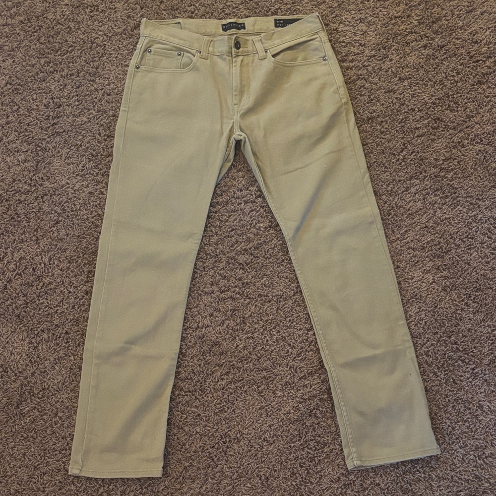Bullhead Men's Light Tan Slim Jeans